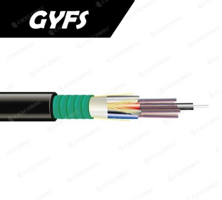 GYFS All-Dry Outdoor 12F Stranded Loose Tube Fiber OFC cable PE Sheath - Outdoor all dry loose tube fiber cable